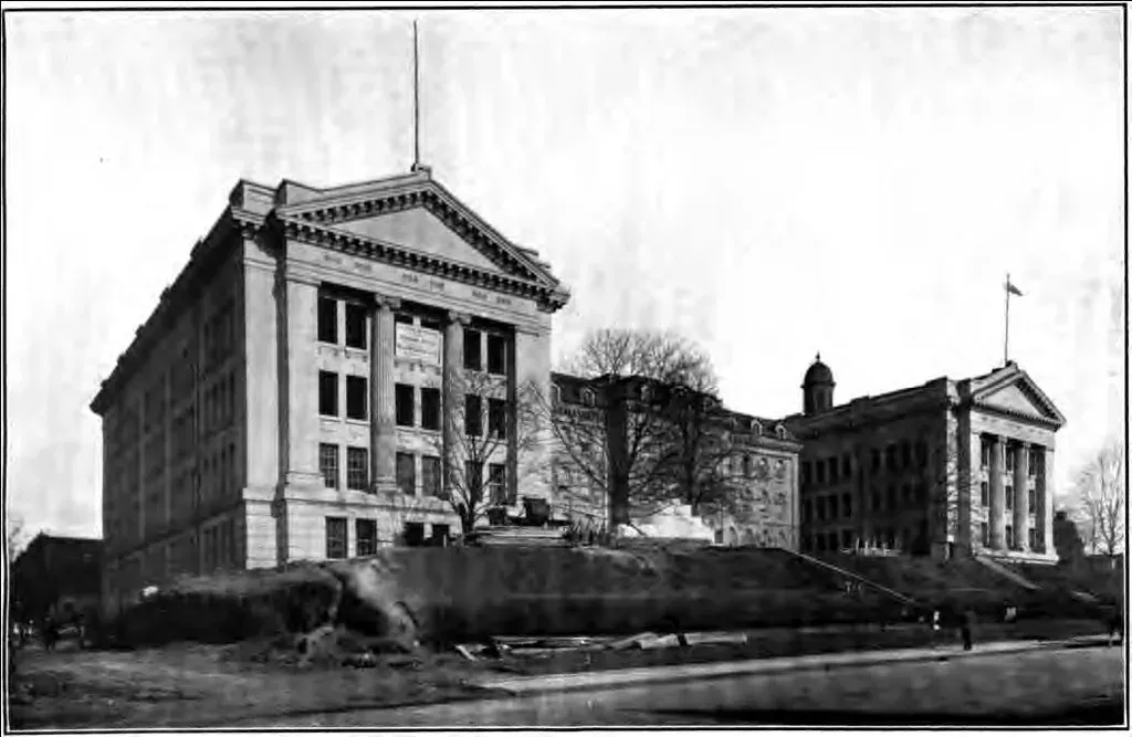 Baltimore Polytechnic Institute building on North Avenue in 1911